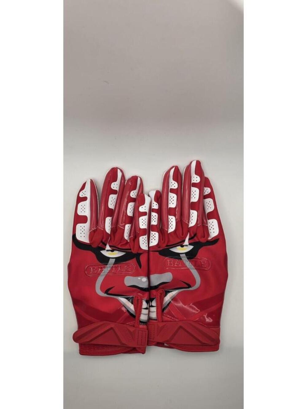 Men's Battle Clown23 Cloaked Receiver Football Gloves Large